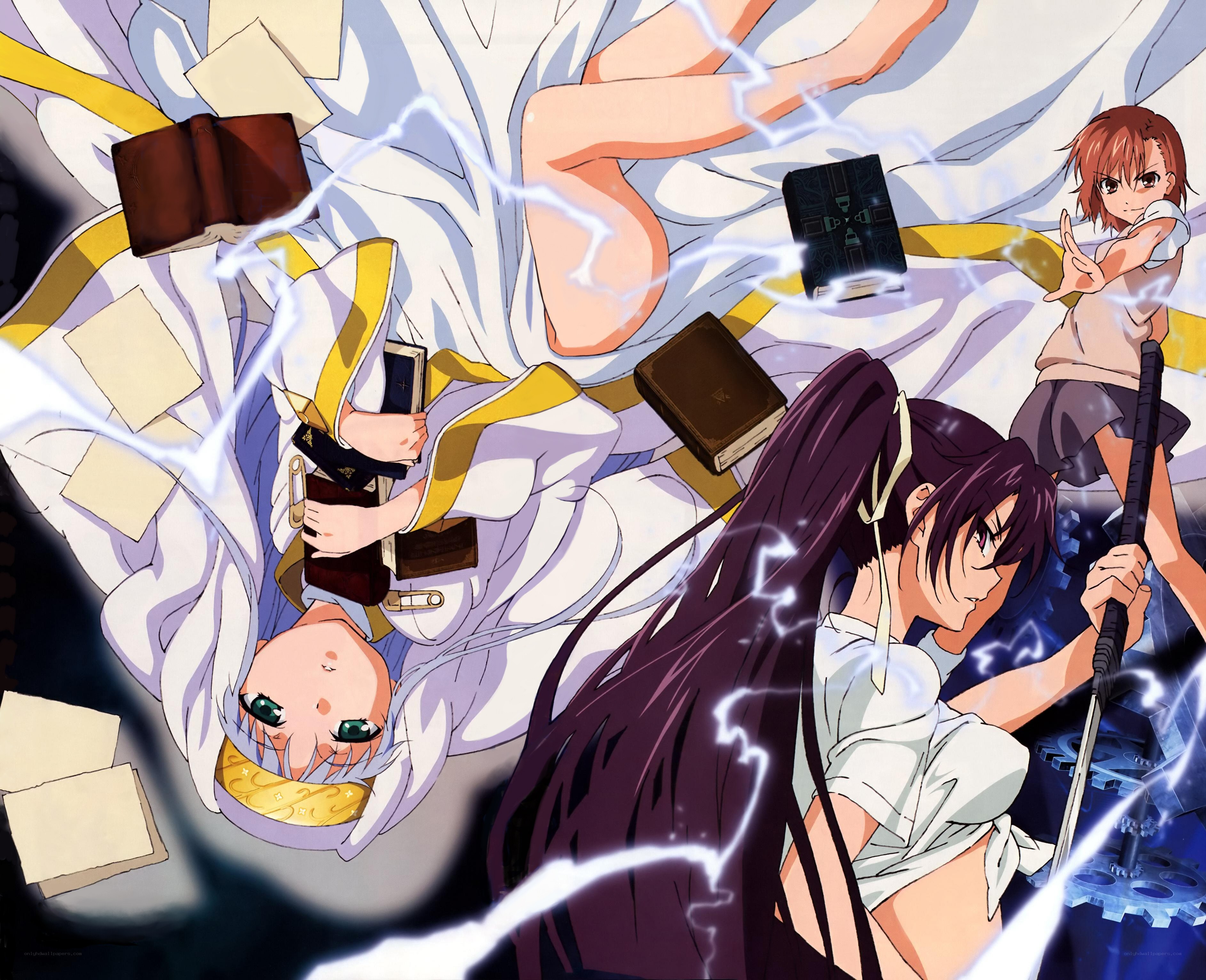 anime characters in magical battle