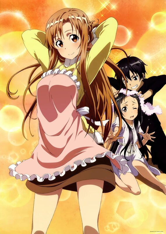 anime characters in maid outfits