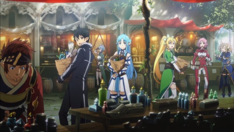 Anime Characters in Market — Blue