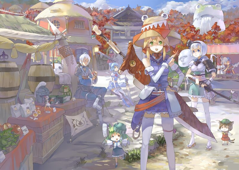 Anime Characters in Market — Purple