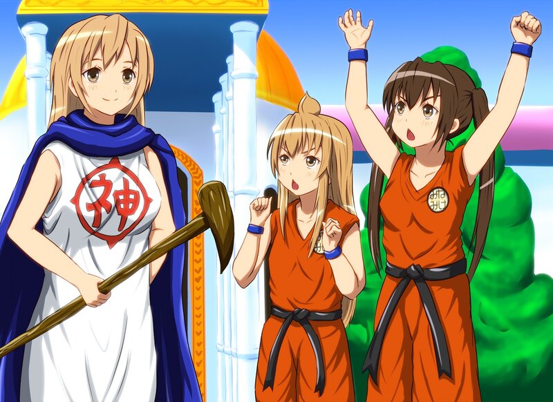 anime characters in martial arts uniforms