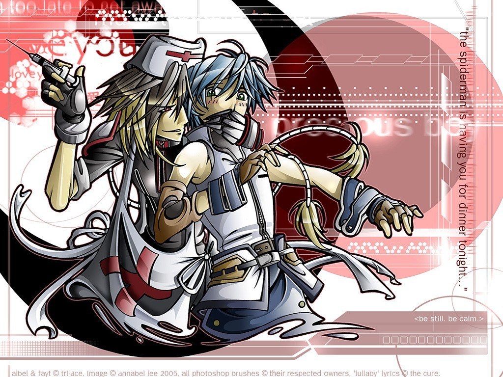 anime characters in medical gear