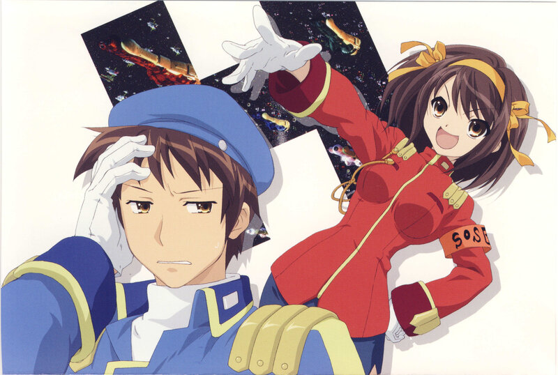 anime characters in military uniforms