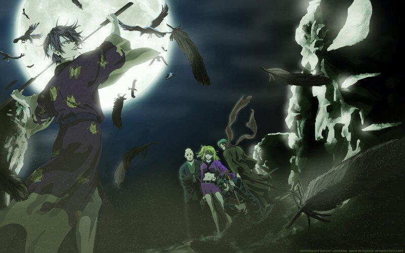 Anime Characters in Moonlight — Purple