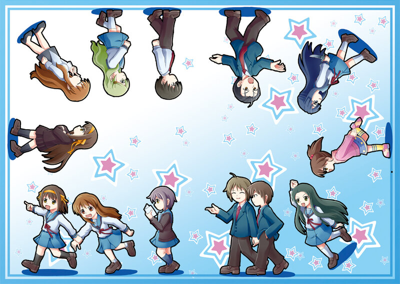 anime characters in motion