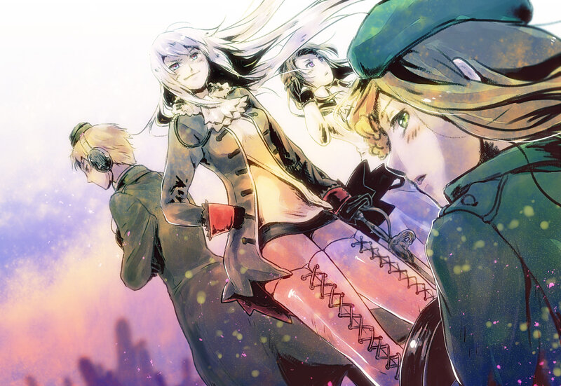 Anime Characters in Motion — Purple