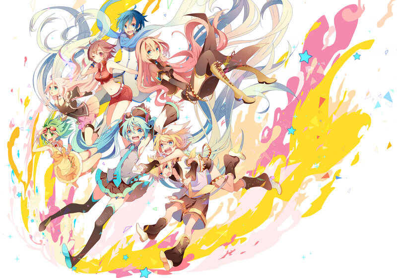 Anime Characters in Motion — Yellow, Energetic