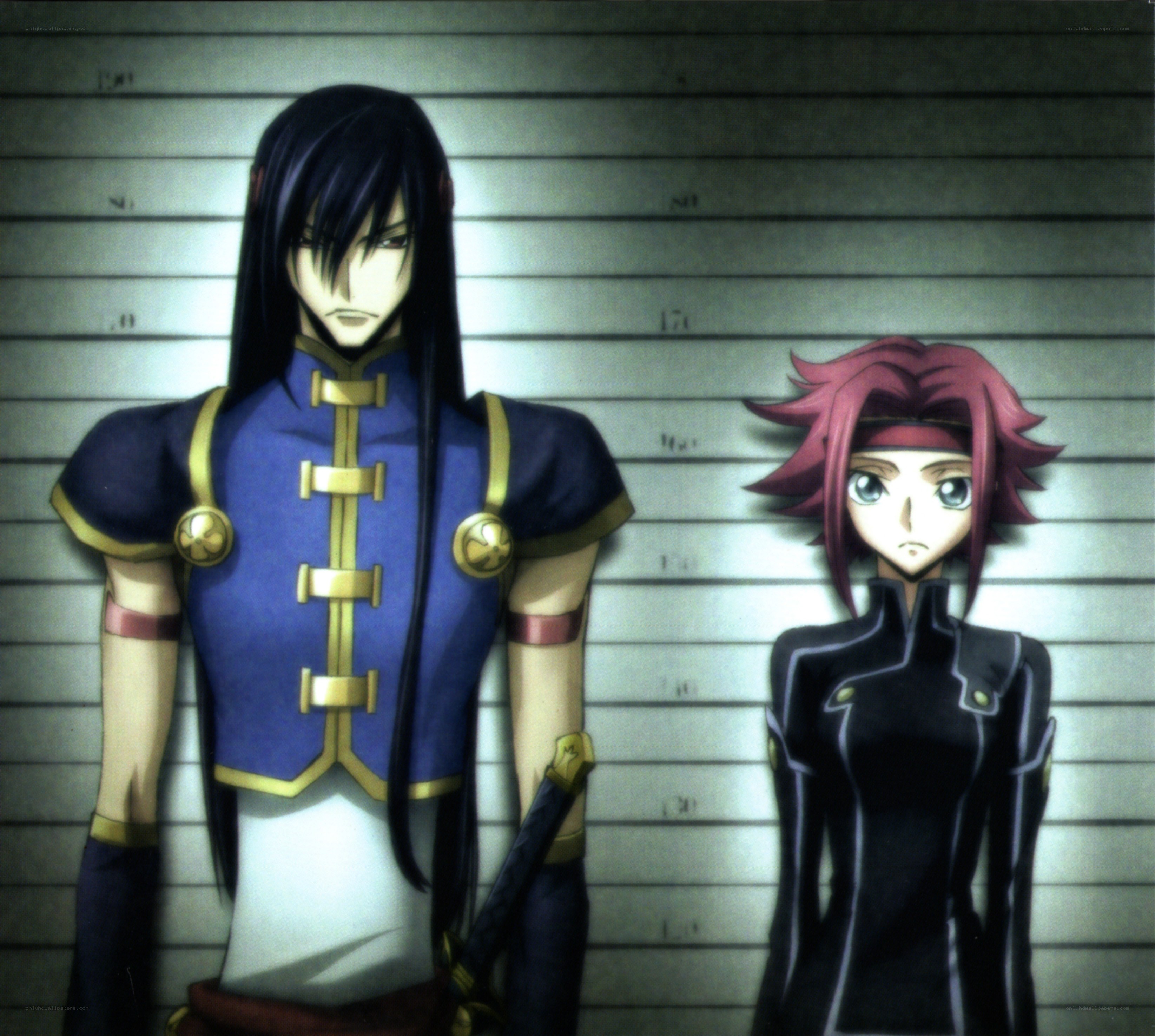 anime characters in mugshot