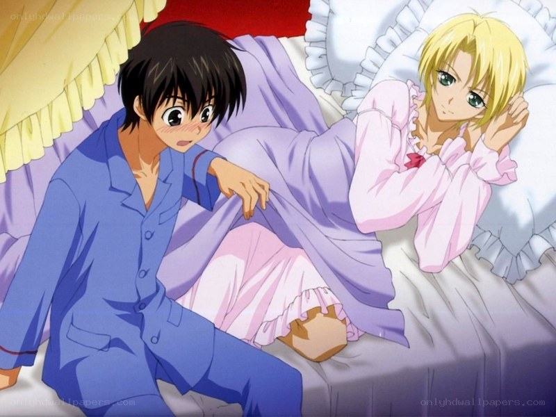 Anime characters in pajamas
