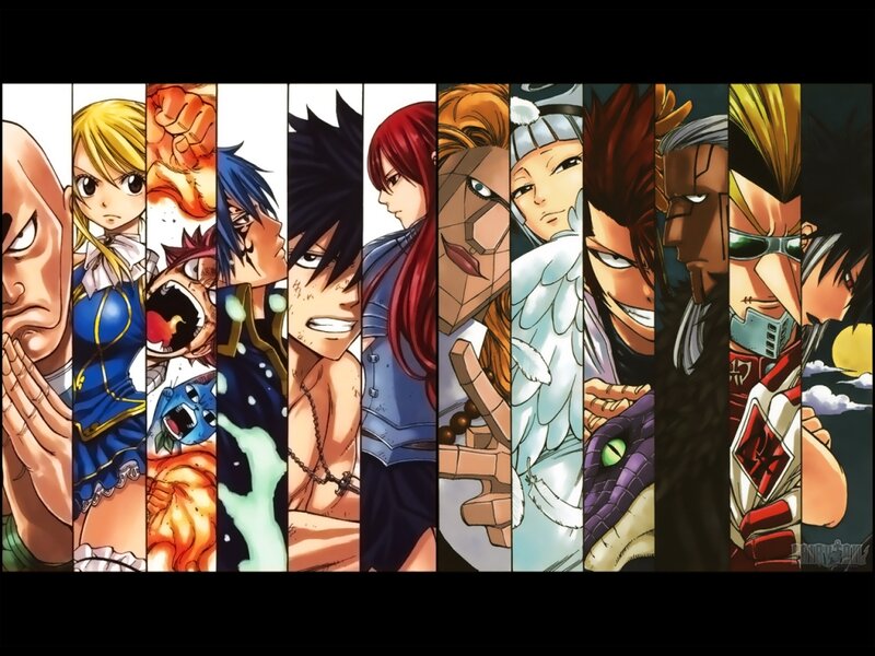 Anime Characters in Panels — Black, Dramatic, Manga, Manga Art