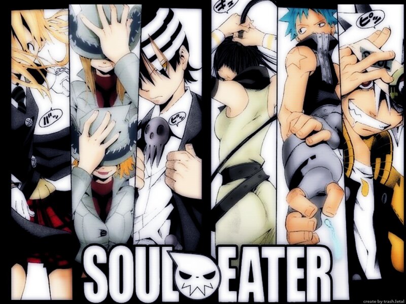 Anime Characters in Panels — Black, Dramatic, Manga, Skulls