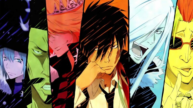 Anime Characters in Panels — Black, Dramatic, Manga, Sunglasses