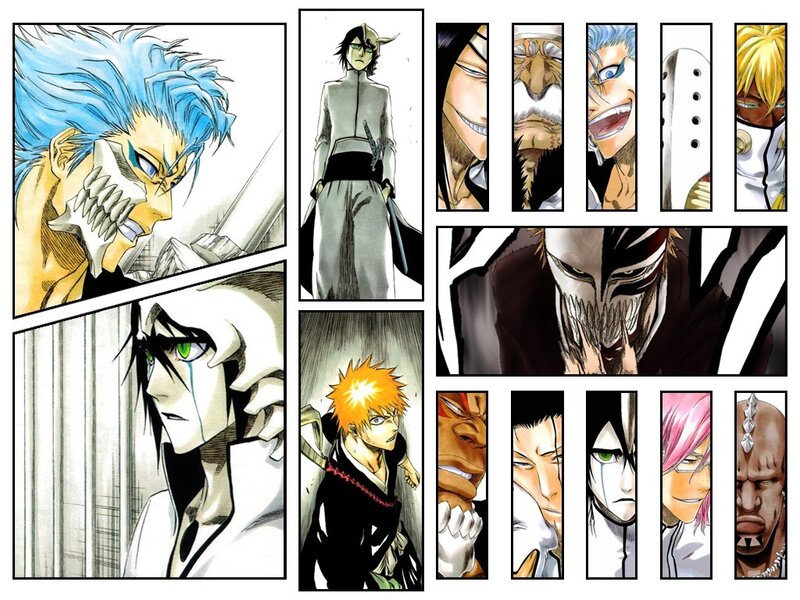 Anime Characters in Panels — Black
