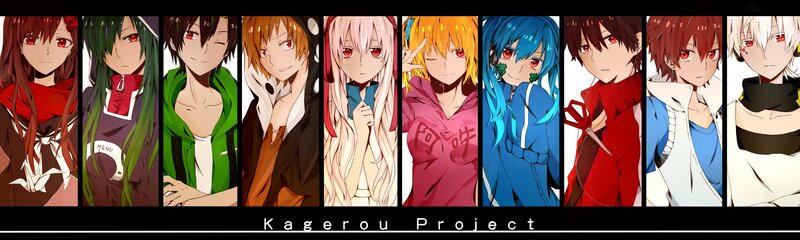 Anime Characters in Panels — Blue, Neutral