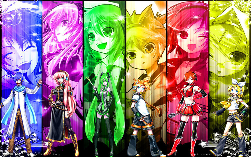 Anime Characters in Panels — Blue