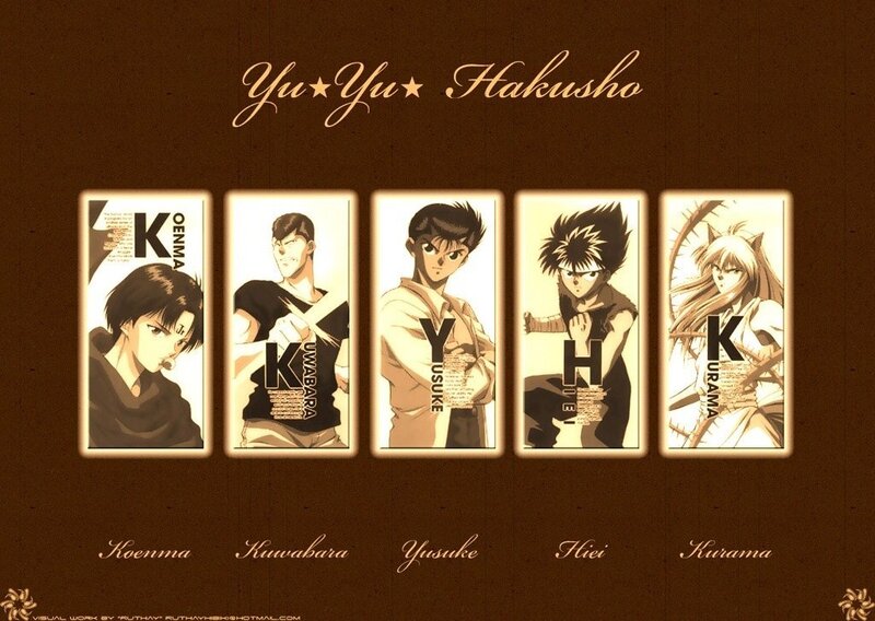 Anime Characters in Panels — Brown
