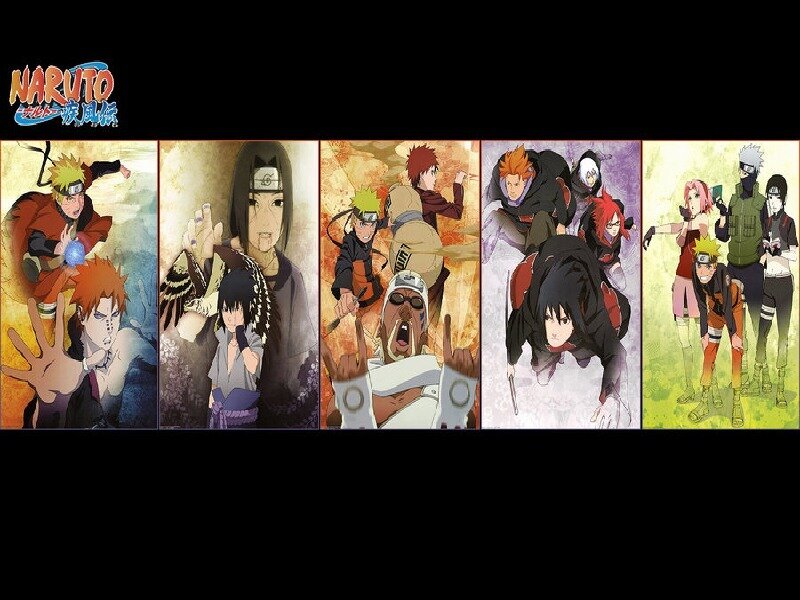 Anime Characters in Panels — Orange