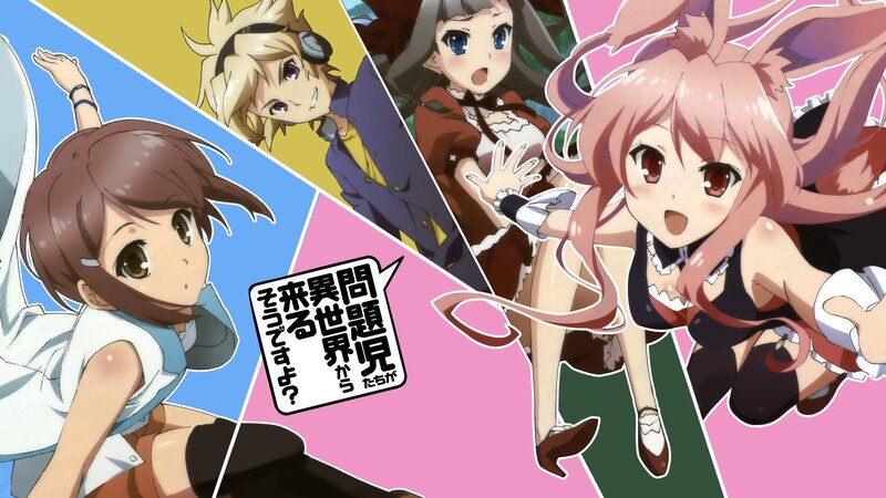 Anime Characters in Panels — Pink, Energetic