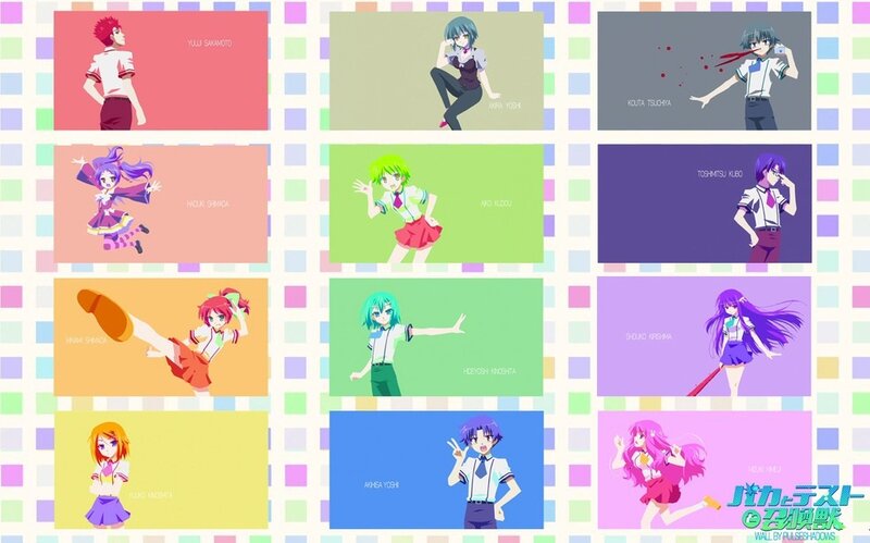 Anime Characters in Panels — Pink, Playful