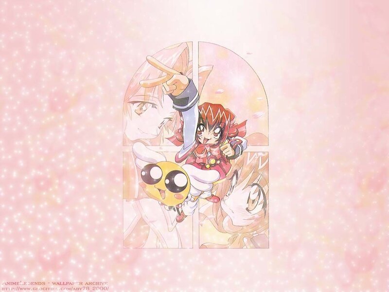 Anime Characters in Panels — Pink