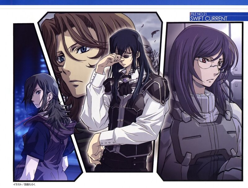 Anime Characters in Panels — Purple, Dramatic, Night, Manga