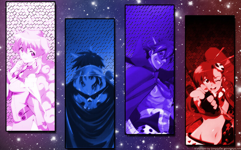 Anime Characters in Panels — Purple