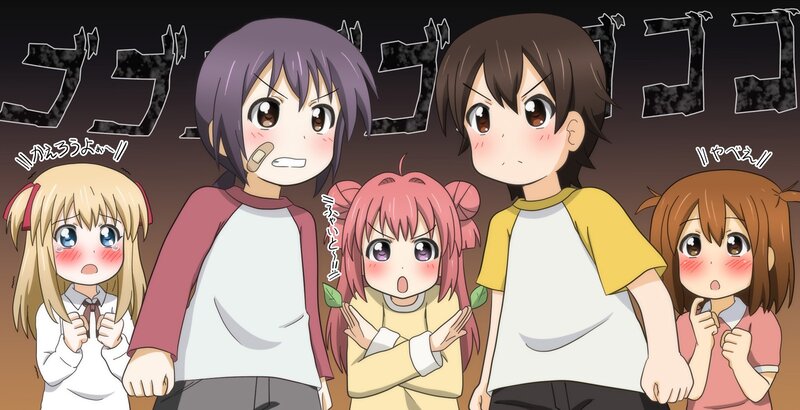 anime characters in panic