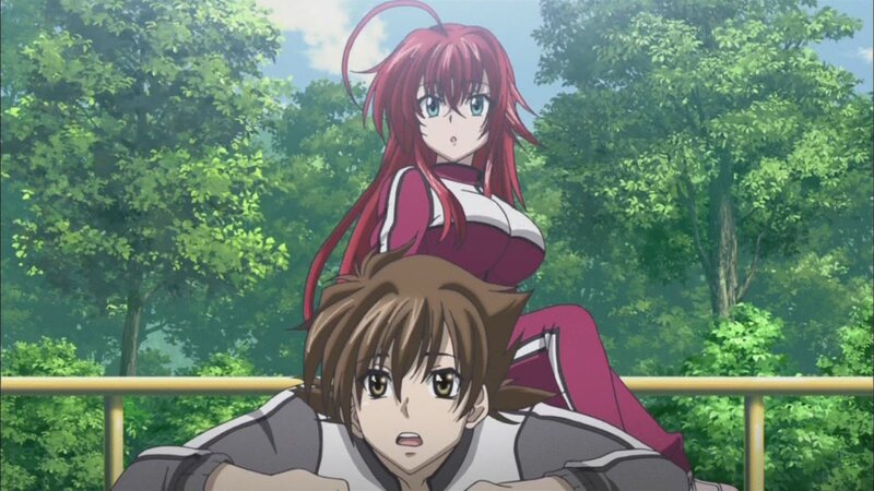 anime characters in park