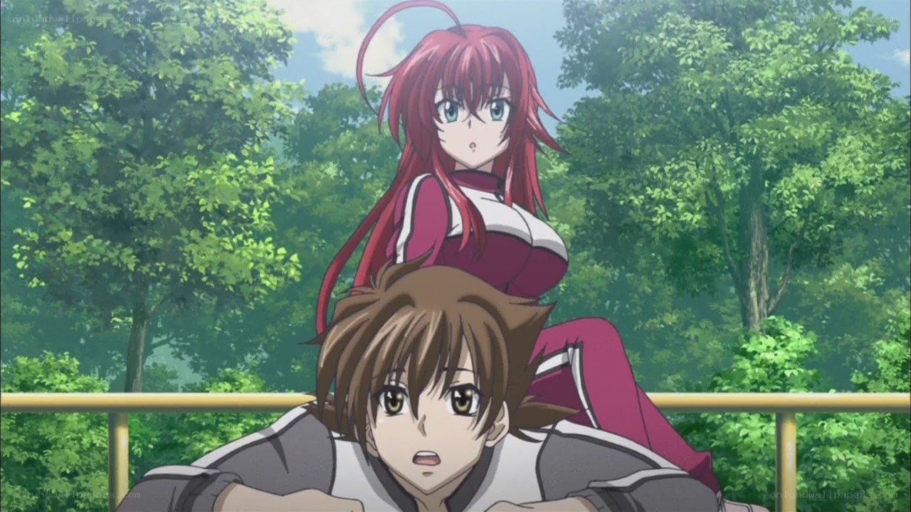 anime characters in park