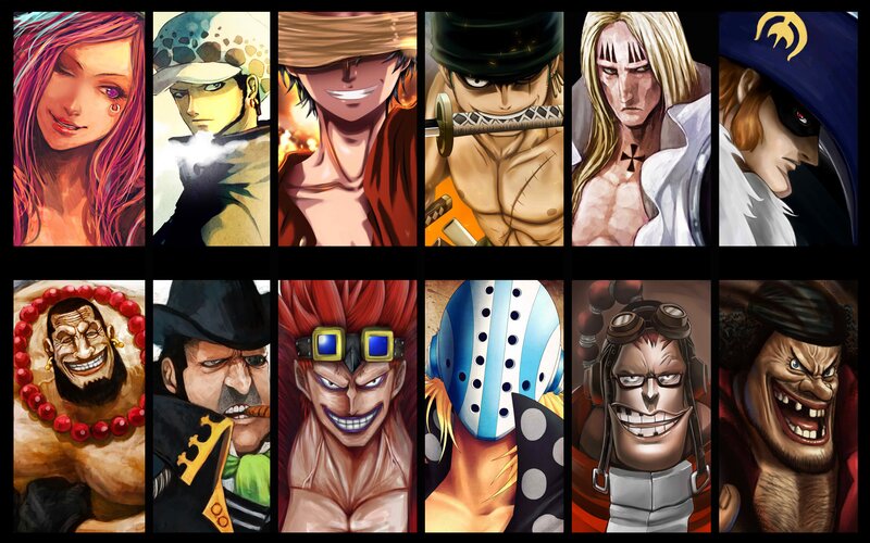 Anime Characters in Portraits — Red