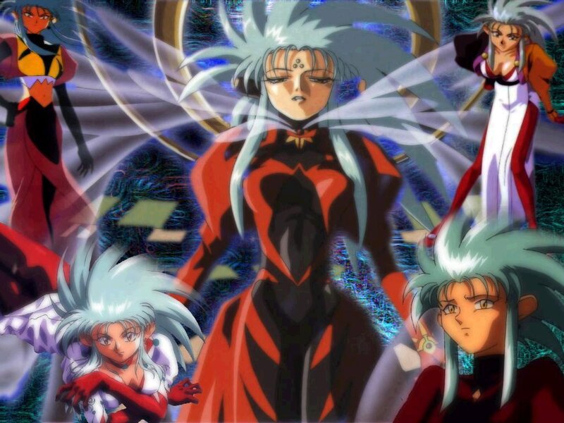 Anime Characters in Red and Black — Dramatic