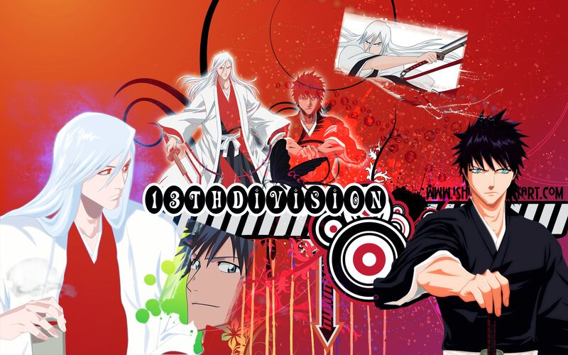 Anime Characters in Red Background