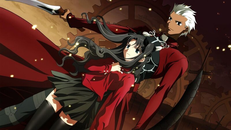 anime characters in red cloaks