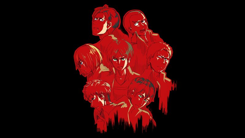 Anime Characters in Red — Dramatic, Manga, Red Color