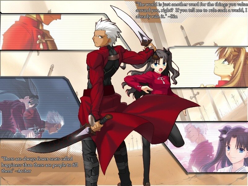 Anime Characters in Red — Dramatic