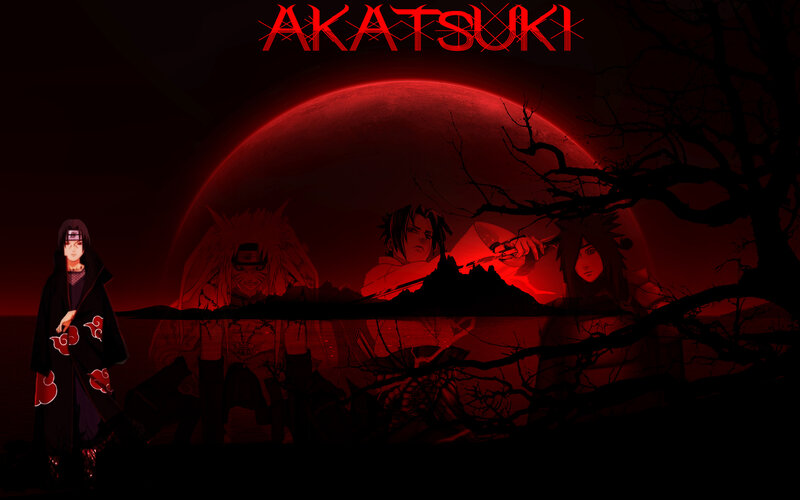 Anime Characters in Red Light — Dramatic