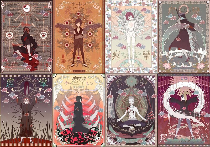 Anime Characters in Ritual Art