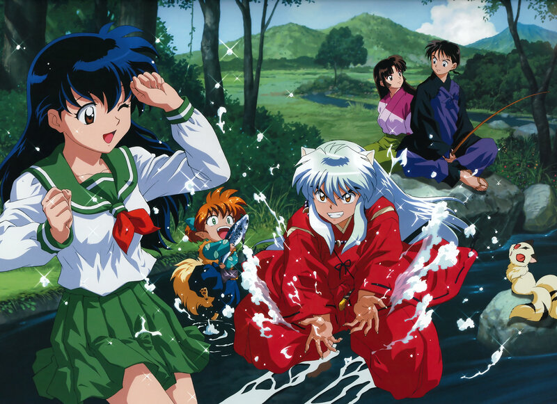 Anime Characters in River