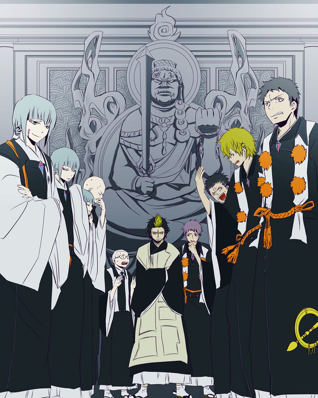 Anime Characters in Robes — Black