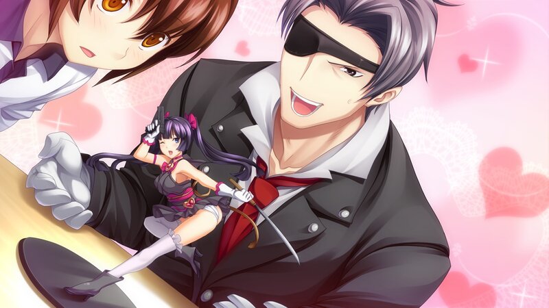 Anime Characters in Romantic Scene