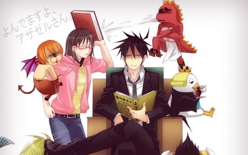 Anime Characters in Room — Black, Chaotic, Manga