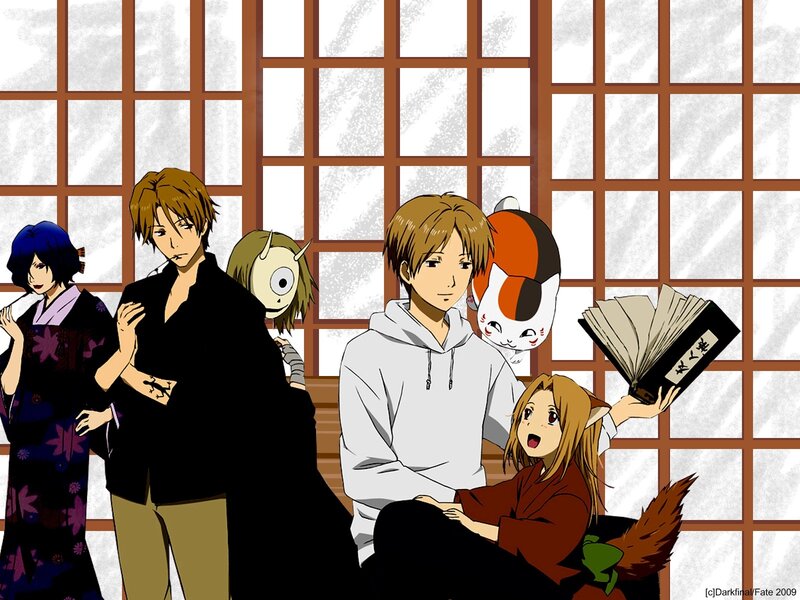Anime Characters in Room — Brown, Calm, Cat