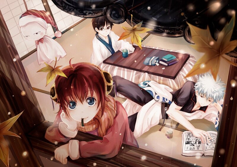 Anime Characters in Room — Brown, Calm