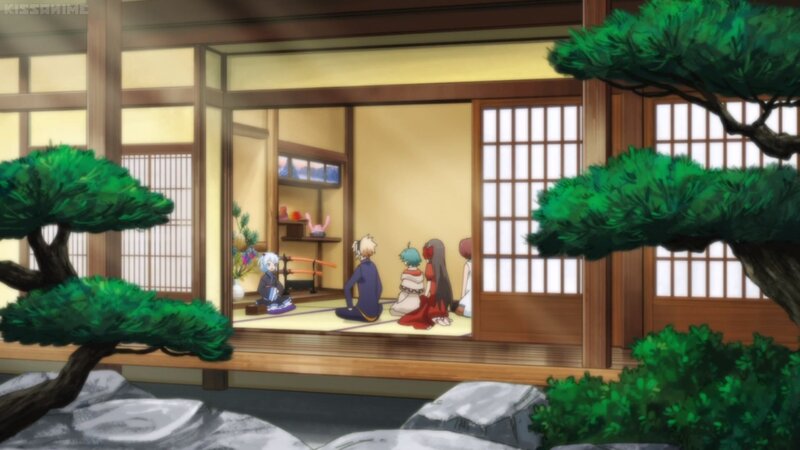 Anime Characters in Room — Green, Serene