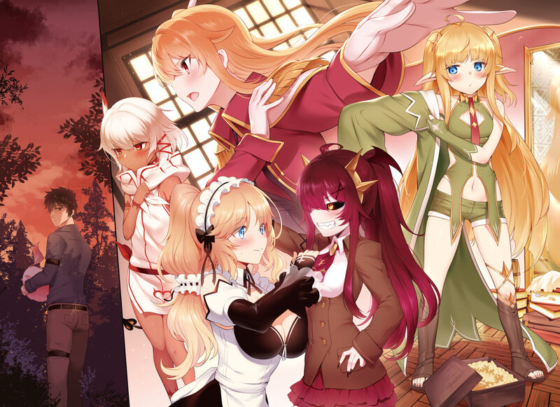 Anime Characters in Room — Orange, Dramatic