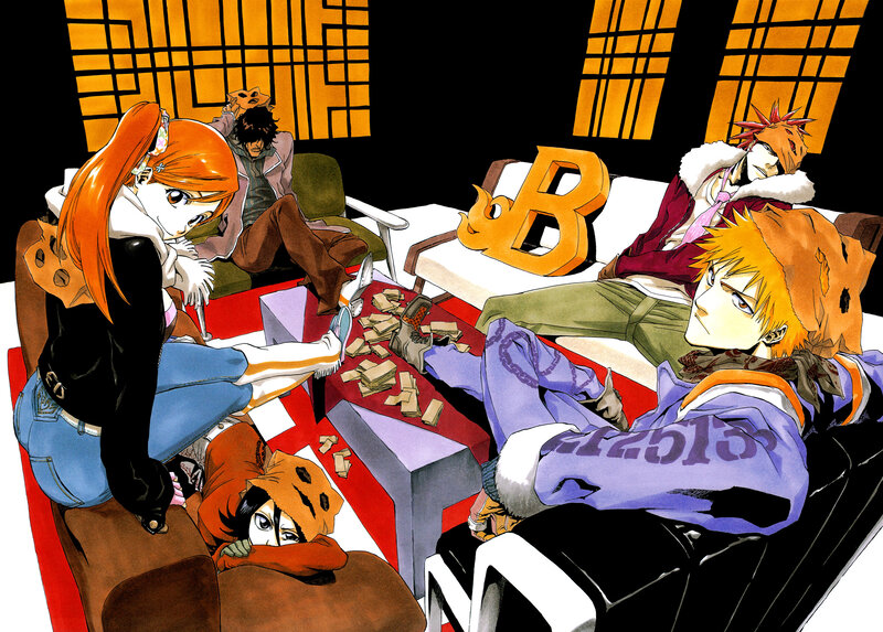 Anime Characters in Room — Orange, Relaxed