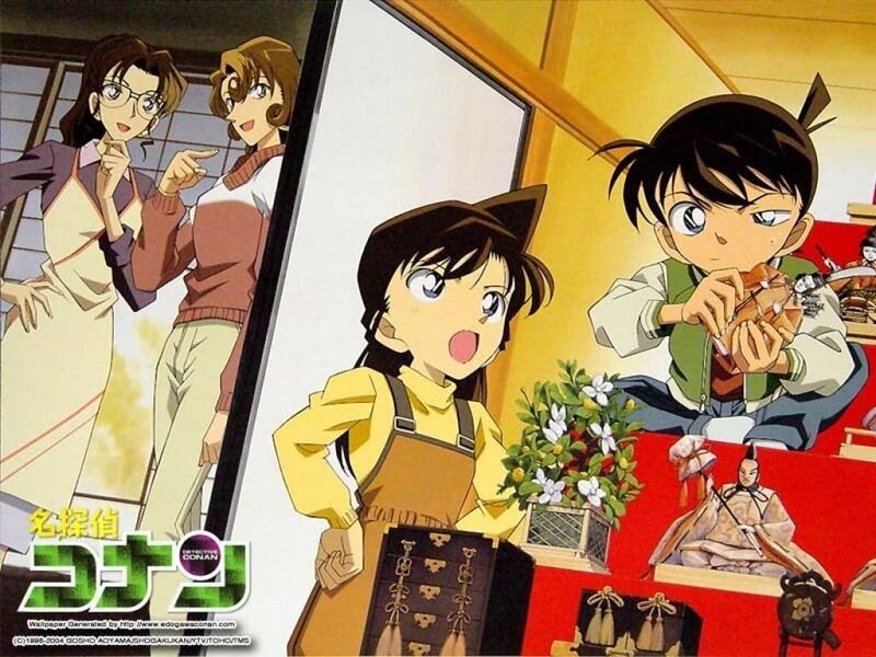 Anime Characters in Room — Yellow, Playful