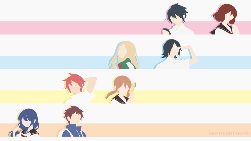 Anime Characters in Rows