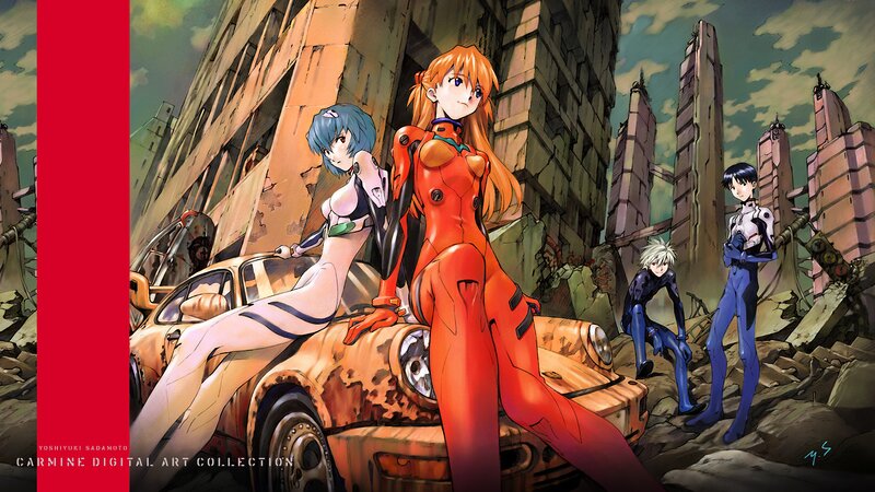 Anime Characters in Ruins — Orange