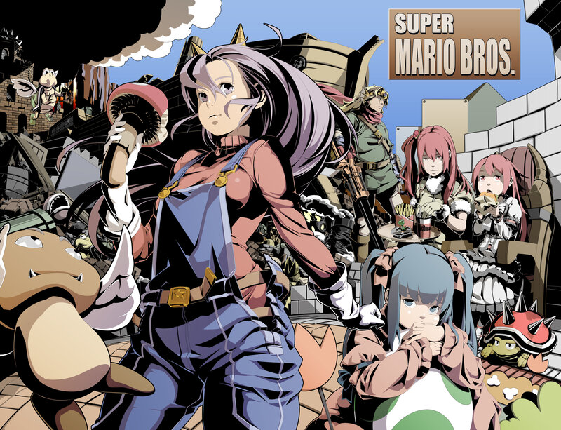 Anime Characters in Ruins